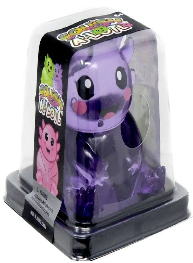 ماتي محطة الألعاب مجموعة هدايا Incredible Play Translucent Squish A-Lotl - 4 قطع (أزرق، بنفسجي، أخضر، وردي) | ألعاب أكسولوتل ناعمة ومرنة لتخفيف التوتر وتحفيز الحواس | للأعمار من 6 سنوات فما فوق - Image 2